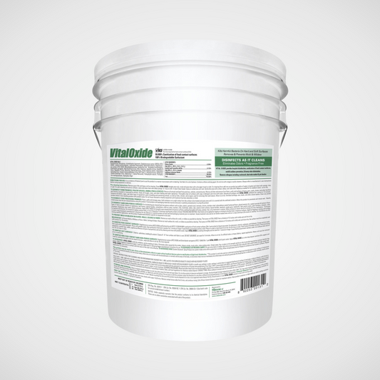 Vital Oxide tub rear label