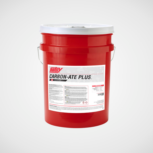 carbon ate plus detergent in a red 5 gallon bucket