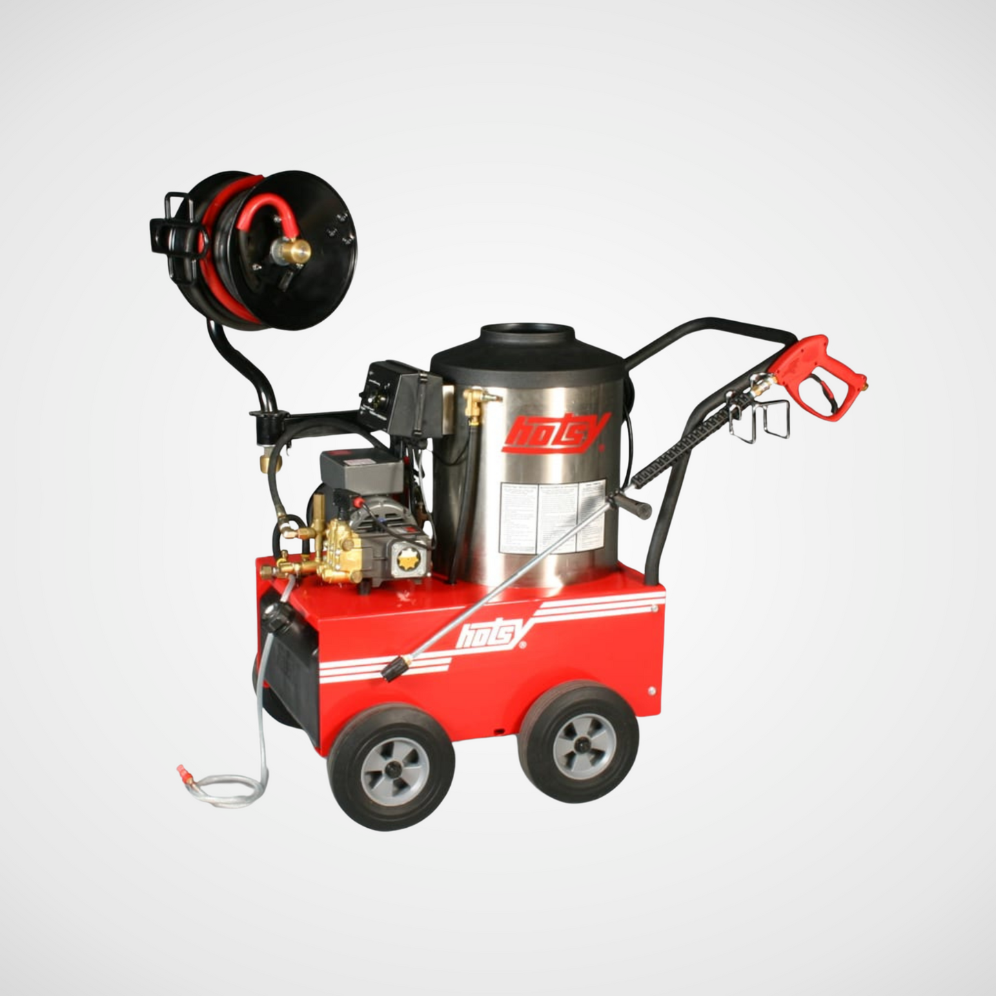 Hotsy 555SS model with hose reel - hot water pressure washer