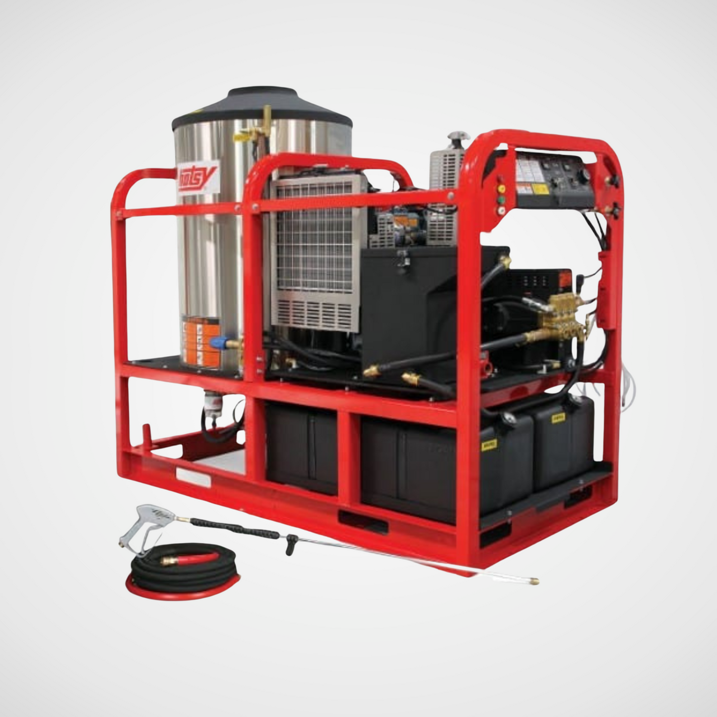 Hotsy Super skid HSS machine with hose and wand