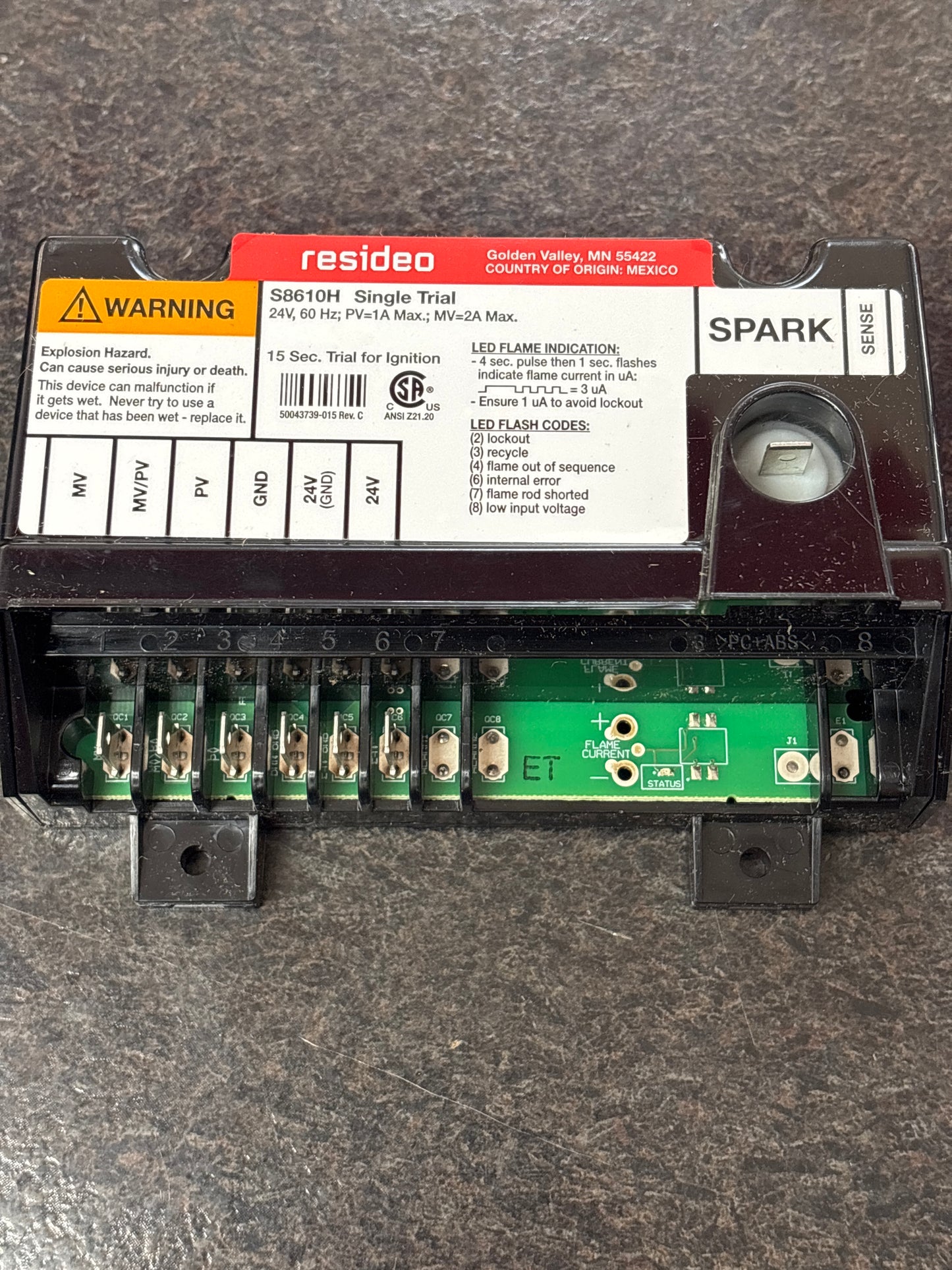 Baren HONEYWELL S8610 UNIVERSAL PROVEN PILOT SPARK CONTR