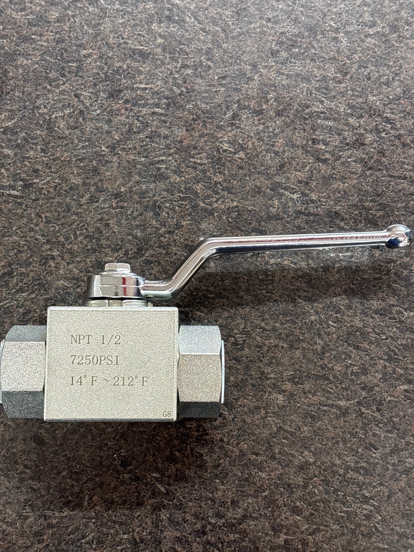 Baren-BALL VALVE 7000PSI 1/2FPT ZINC PLATED