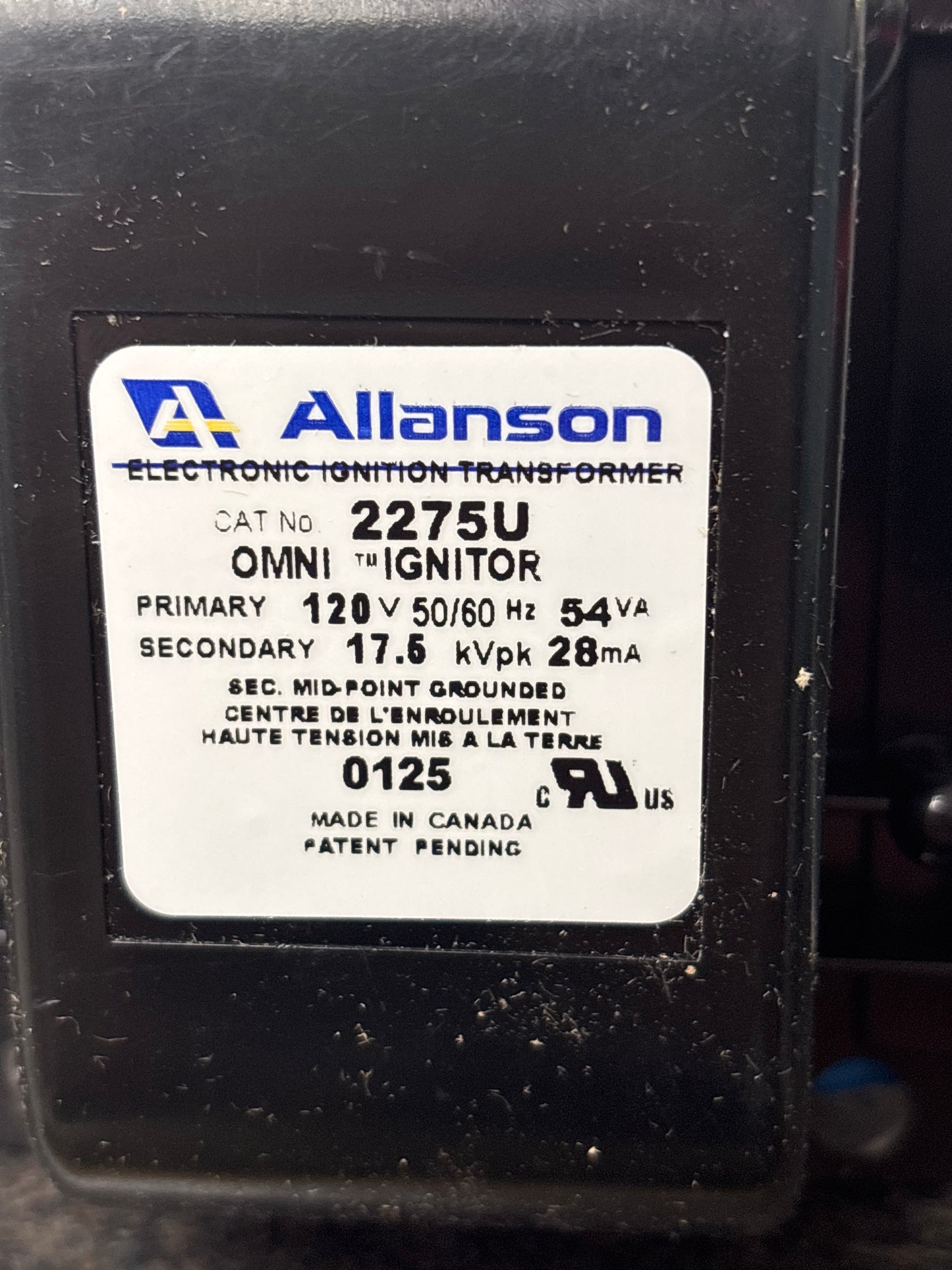 Baren-2275U 120V UNIVERSAL ELECTRONIC IGNITOR