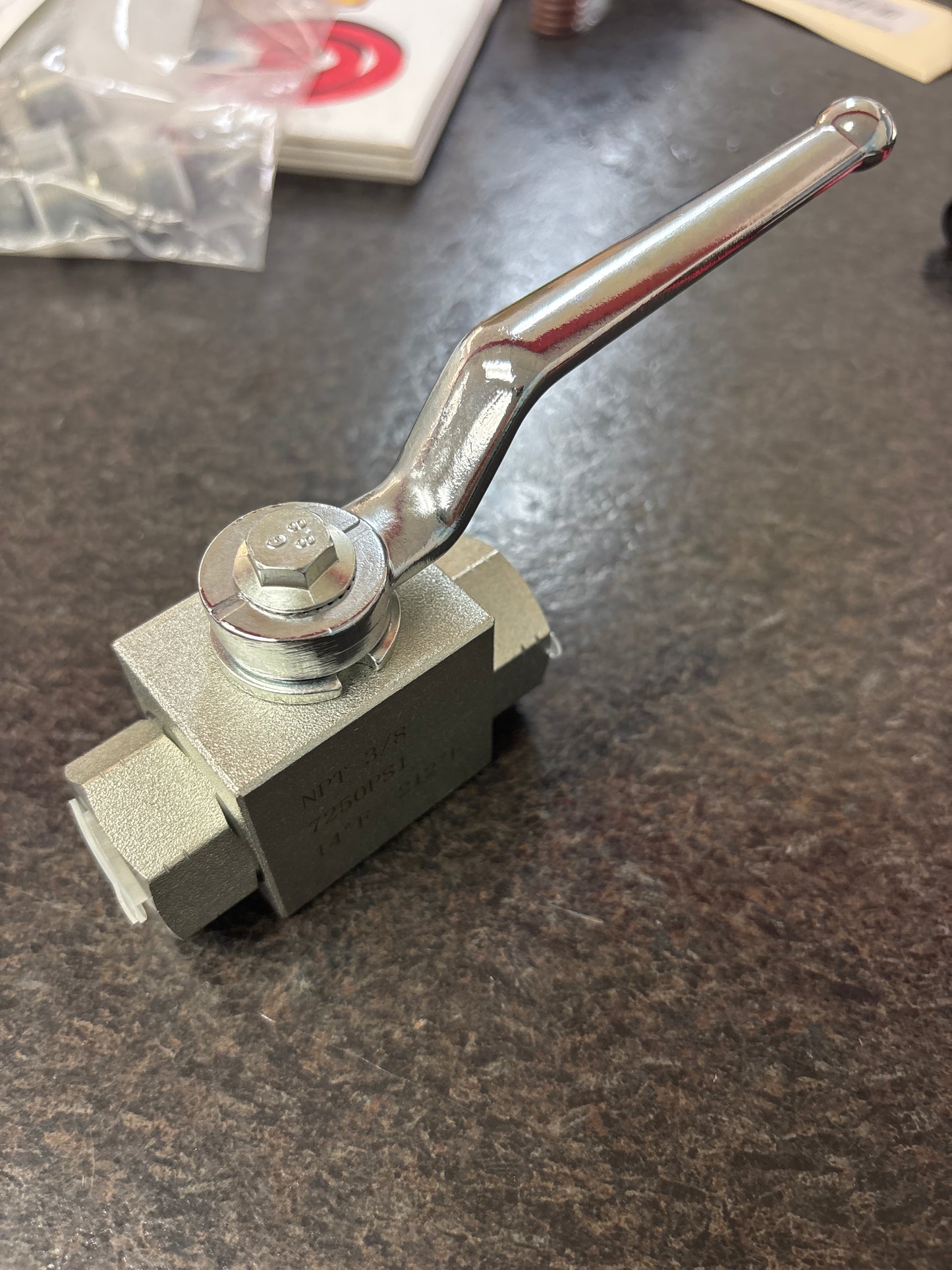Baren-BALL VALVE 7000PSI 3/8FPT NICKEL PLATED