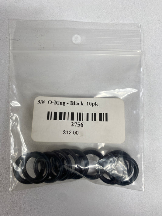 3/8 O-Ring - Black (10 pack)