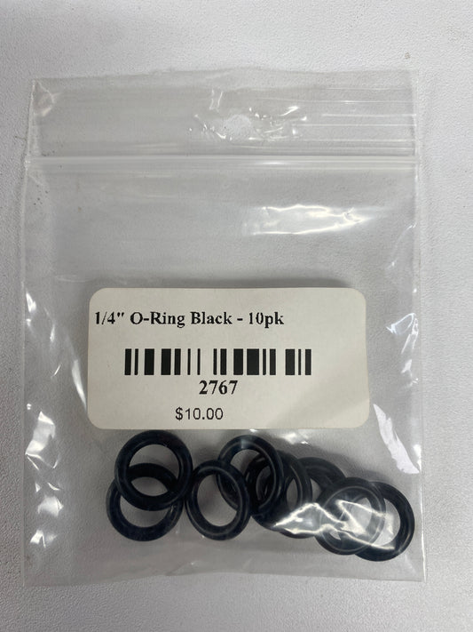 1/4‚Äù O-Ring - Black (10 pack)