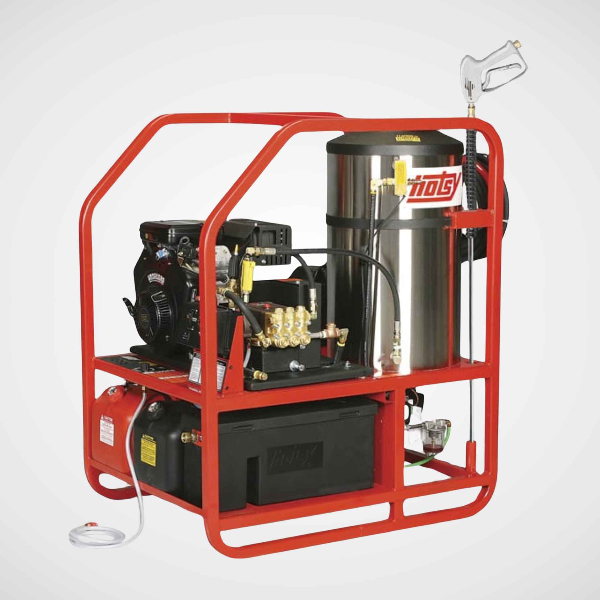 Hotsy 1200 series gas and oil hot water heater