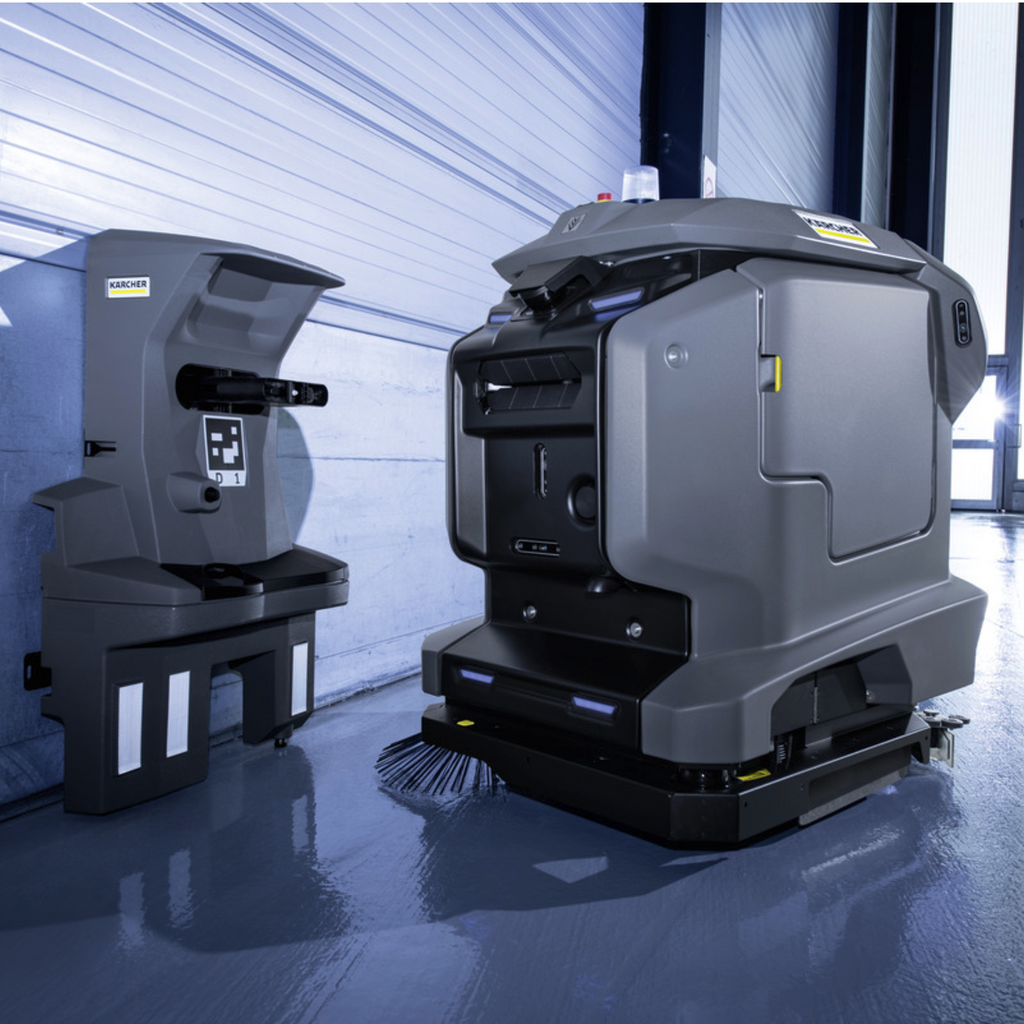 Kärcher KIRA B 50 near charging terminal