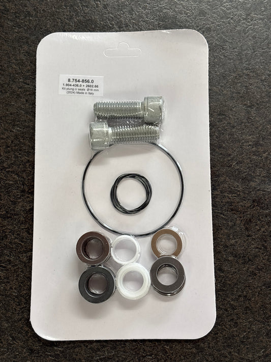 Kit, Plunger, U-Seals 16Mm