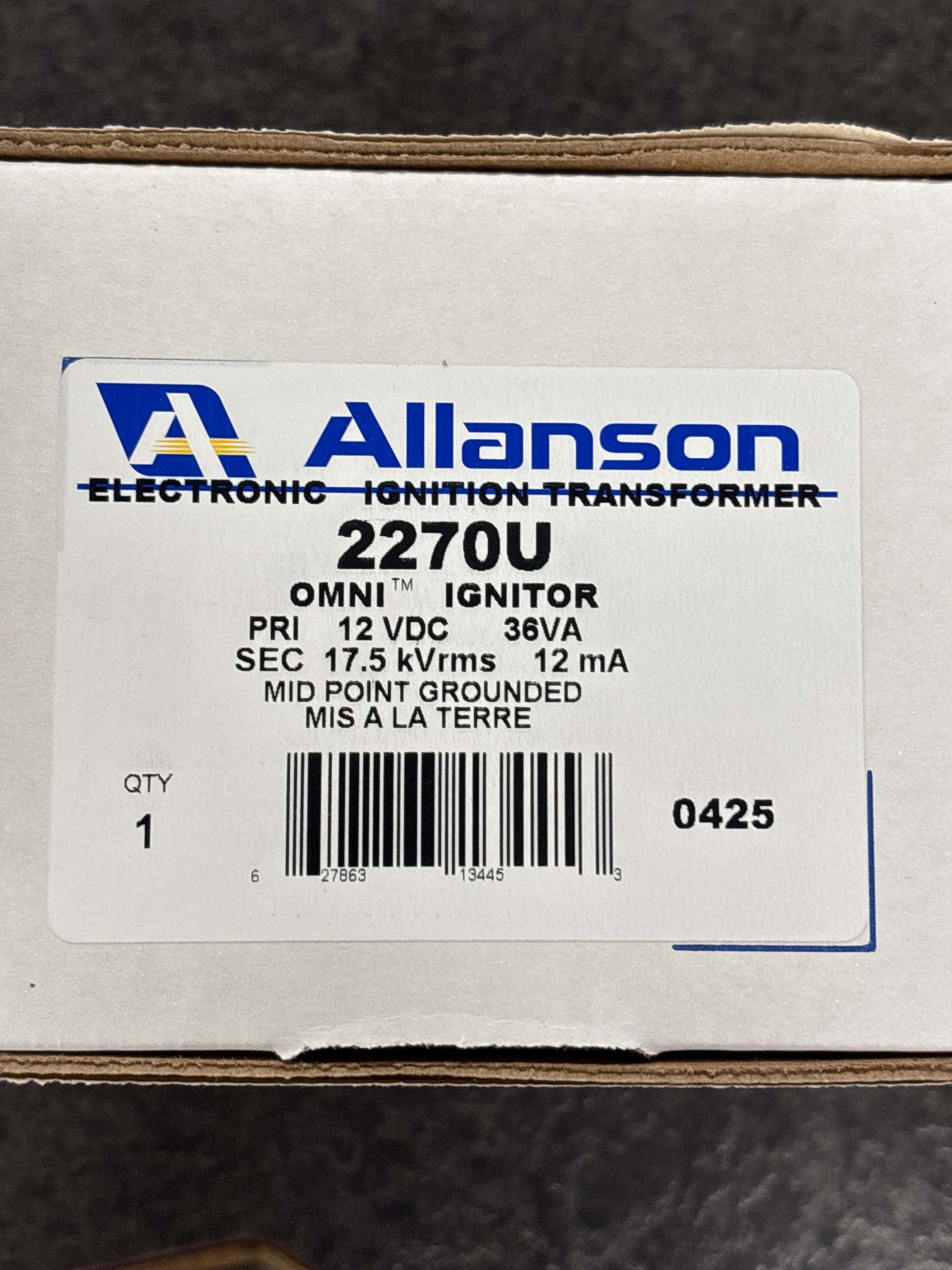 Baren 2270U 12VDC UNIVERSAL ELECTRONIC IGNITOR in a box