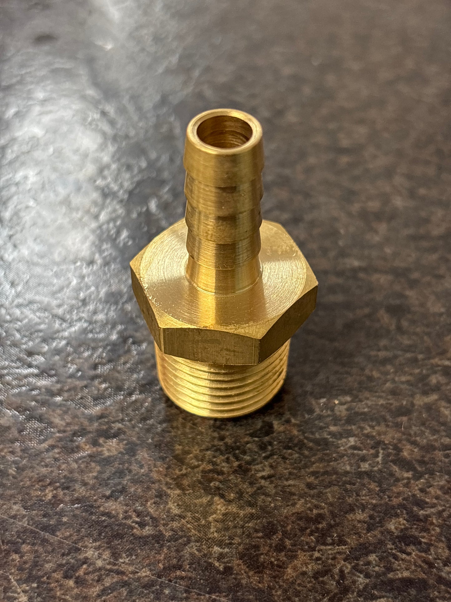 Baren-BRASS HOSE BARB 3/8 HOSE X 1/2 MPT