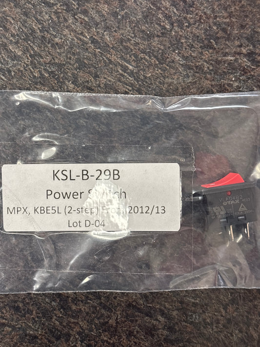 Val 6 Power Switch Assembly without Cord