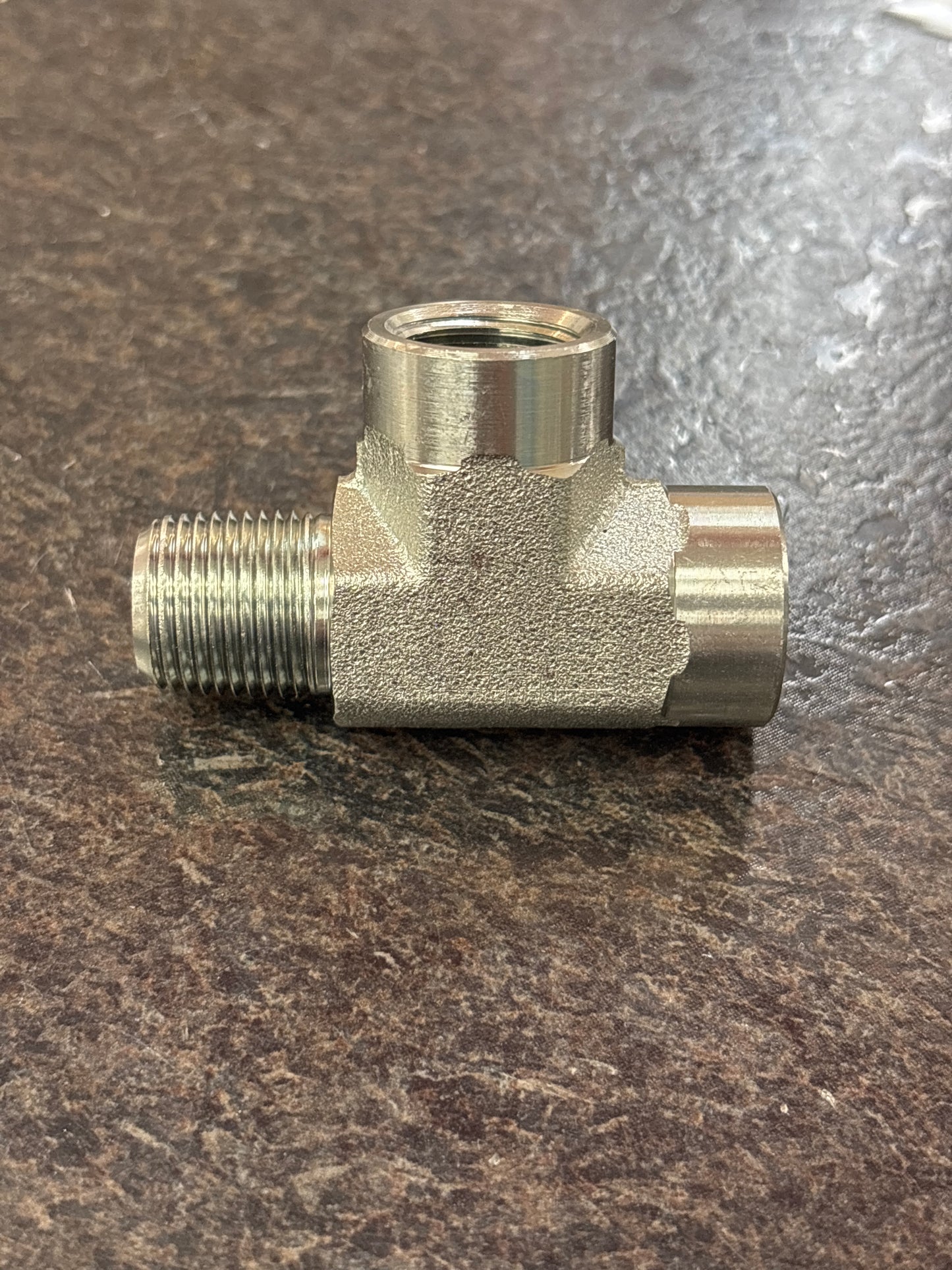 Baren STEEL STREET TEE 3/8FPTx3/8MPTx3/8FPT  4000 PSI