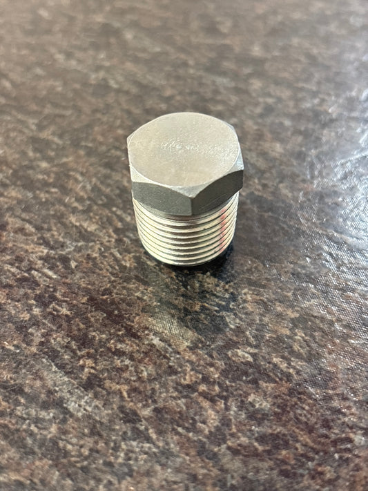 Baren-STEEL HEX HEAD PLUG 3/8 MPT, 4000 PSI on ground